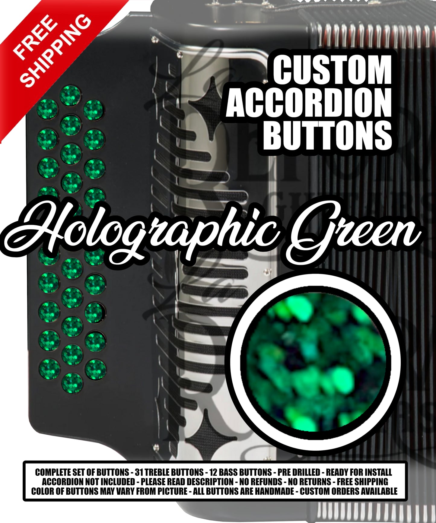 CUSTOM ACCORDION BUTTONS