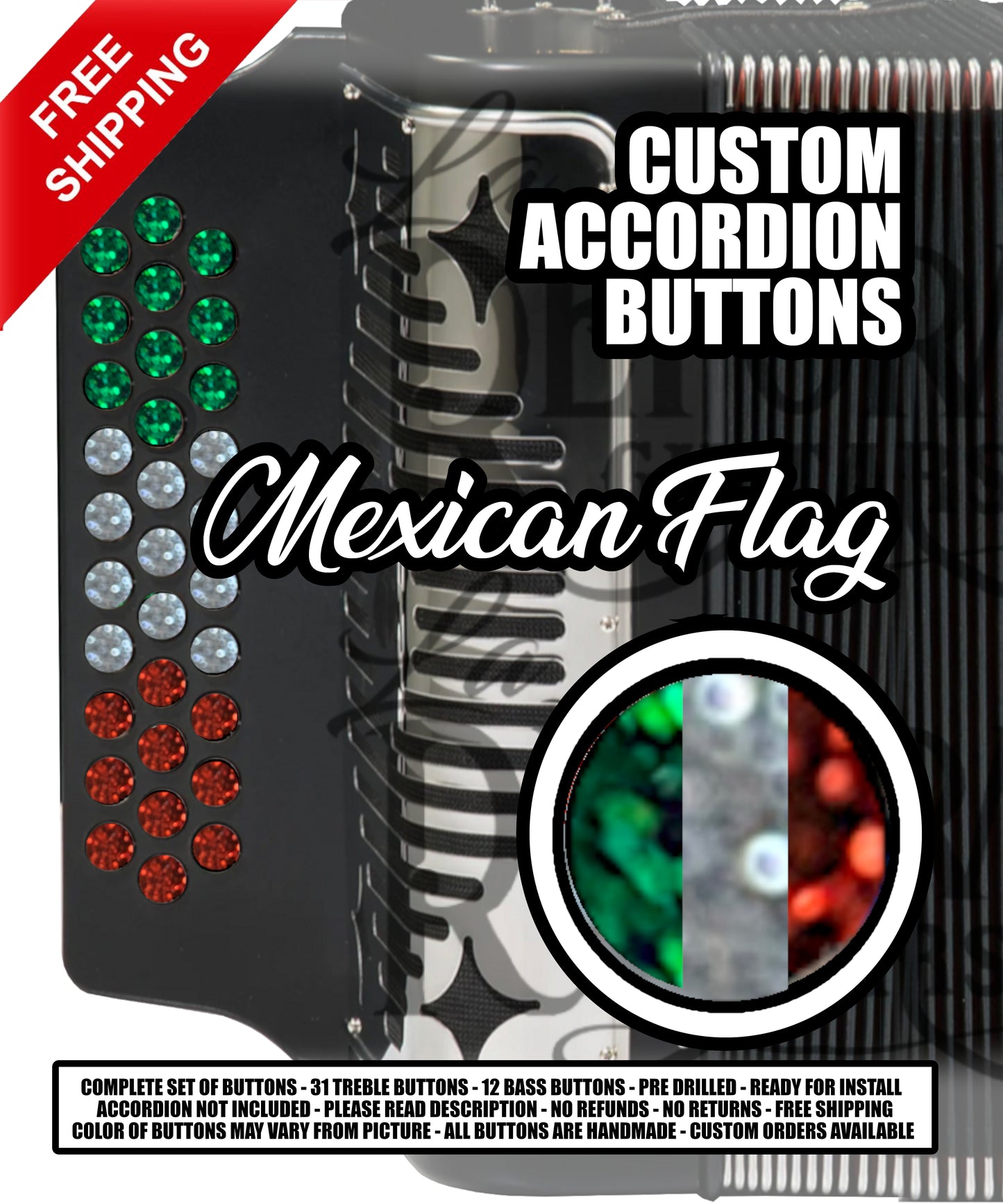 CUSTOM ACCORDION BUTTONS