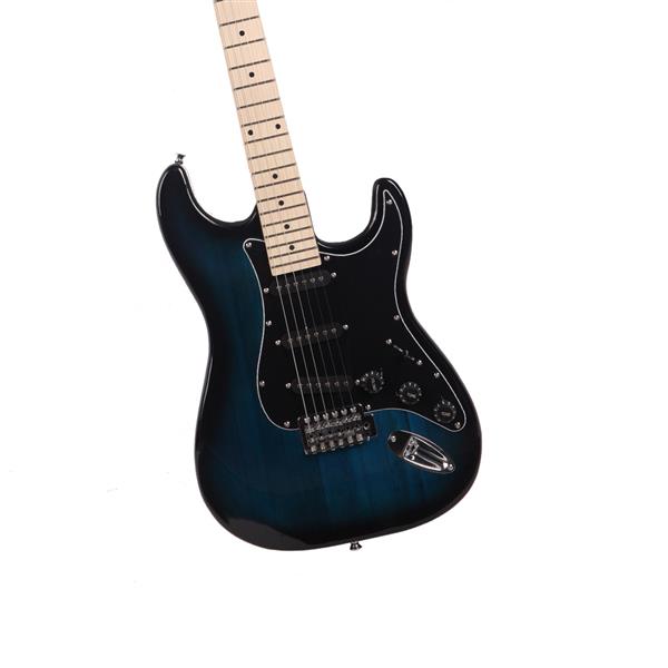 Dark blue store electric guitar